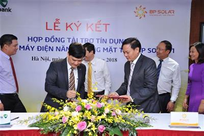 Vietcombank ký hợp đồng tín dụng 785 tỷ đồng cho dự án điện mặt trời BP SOLAR 1